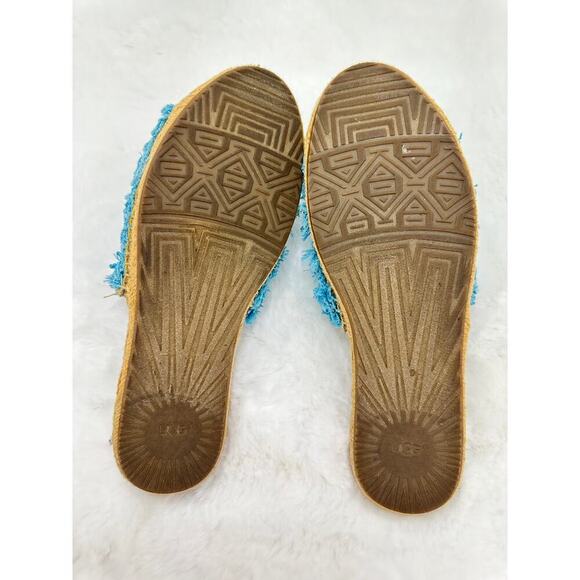 UGG Australia Women's Edith Slide Yarn Slip On Aqua Blue Size 6.5 - Picture 9 of 9